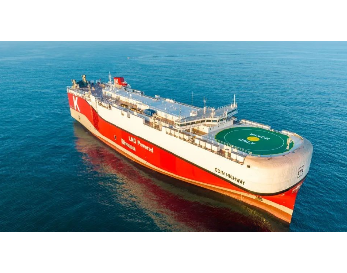 广船国际交付7000车LNG双燃料PCTC