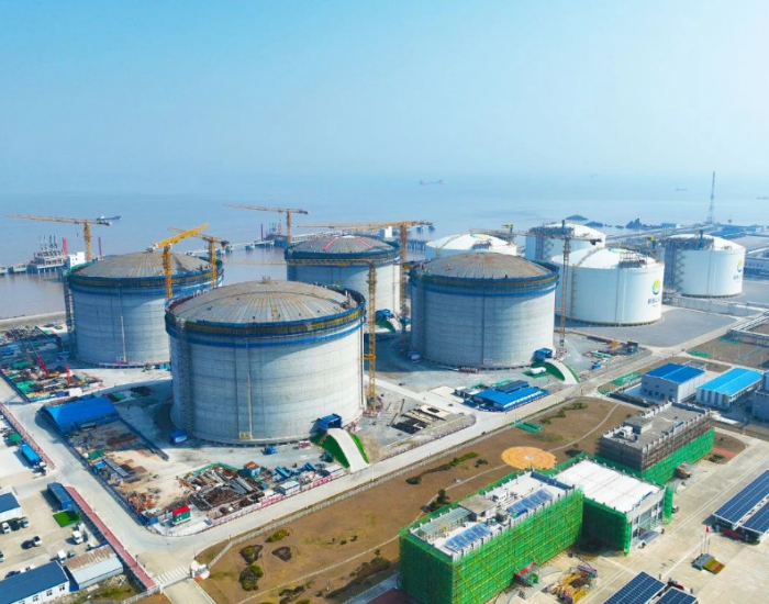 新奥浙江舟山LNG接收及加注站三期项目全部完成气压升顶