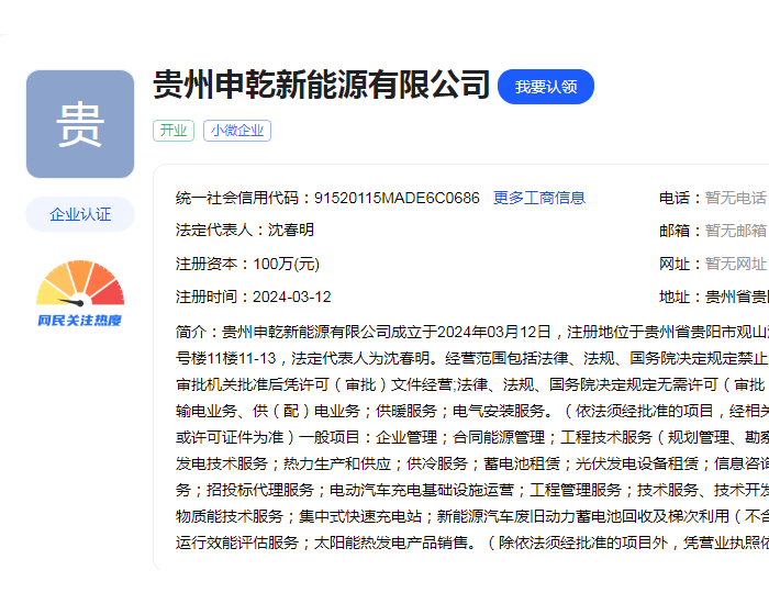 上海电力投资成立新能源公司