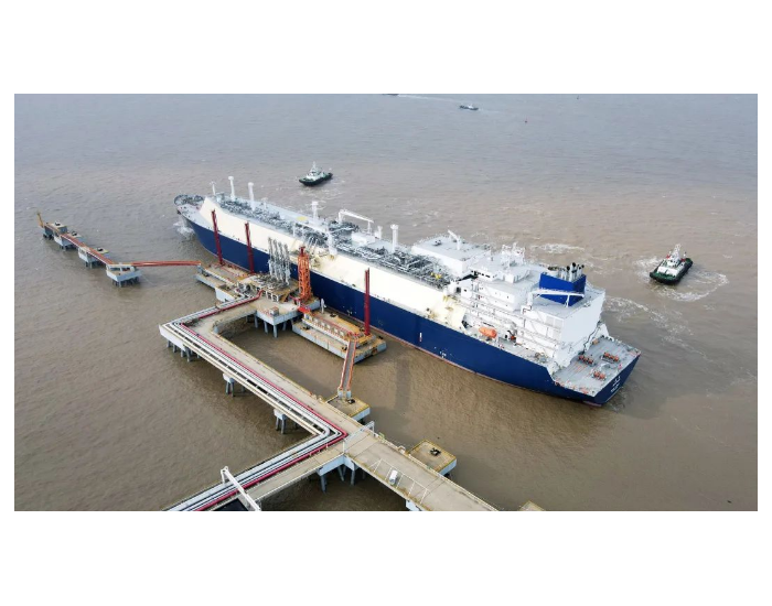 超大型LNG运输船“武当”号一季度保障吕四港顺利接卸液化天然气78万<em>立方</em>米