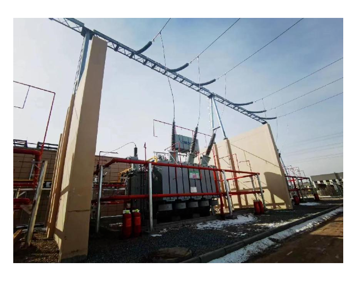 内蒙古大全<em>新能源有限公司</em>10万吨/年高纯硅基材料二期项目220kV变电站一次送电成功