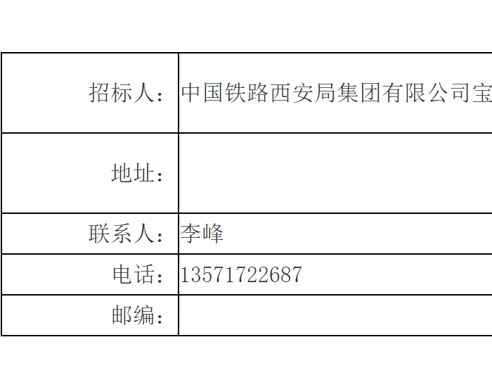 招标 | 陇海线兴平至杨陵自闭架空改电缆工程项目公开招标