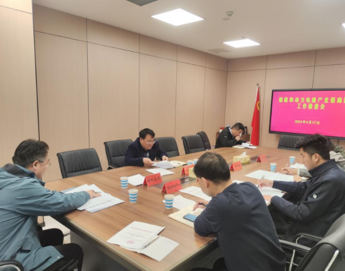 安徽省淮北市储能和动力电池产业招商团一季度调度