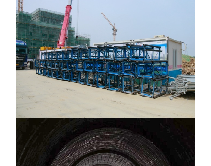 安徽宿州钱营孜电厂二期项目<em>烟囱</em>内施工升降机拆除完成