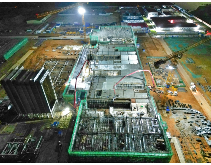 <em>广东揭阳</em>燃机项目#1主厂房6.5米层浇筑完成