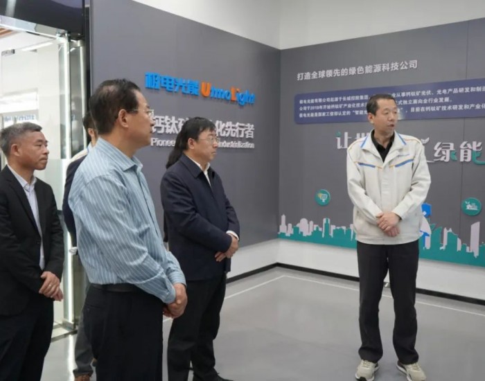 钙钛矿大有可为！江苏省发改委、省能源局领导一行调研极电光能