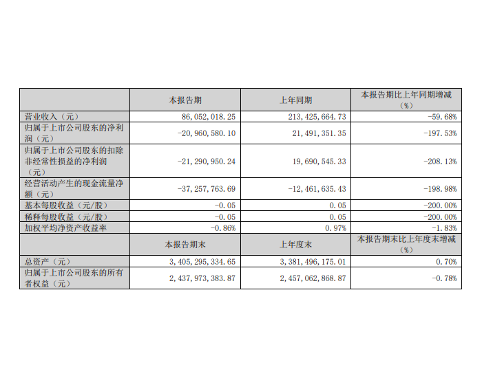 闽东电力：2024年第一季度净利润-2096.06万元
