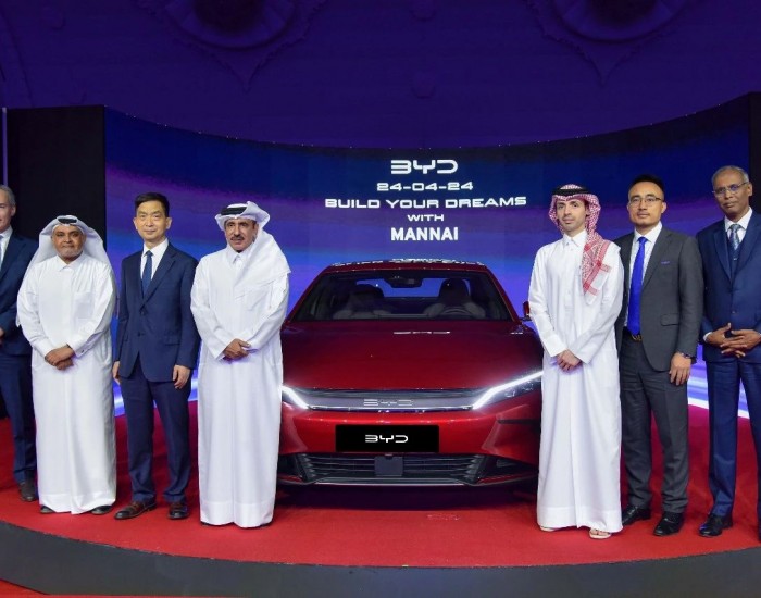 比亚迪携五款车型正式亮相卡塔尔，加速中东电动化转型