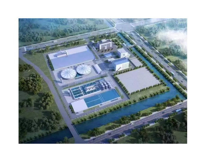 中蓝连海牵头总包朴席镇工业污水处理厂工程EPC项目成功通水