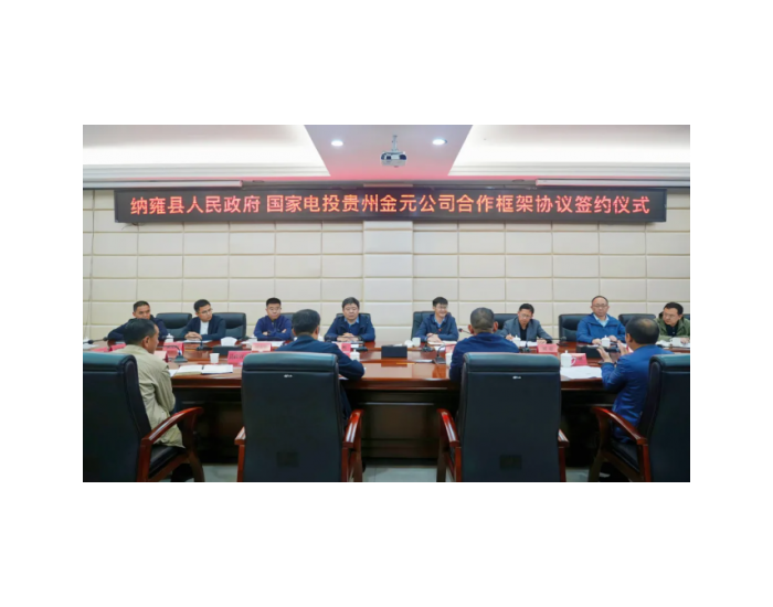 贵州金元与贵州纳雍县人民政府举行合作框架协议
