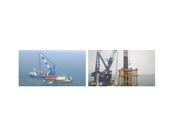 申能股份海南CZ2海上风电示范项目主体工程全面施工