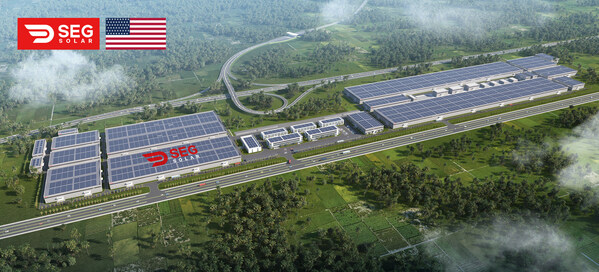 Aerial Rendering of SEG Solar PV Industrial Park in Batang, Central Java, Indonesia