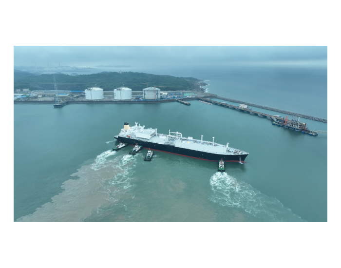 福建投资集团合建的漳州LNG接收站接卸首船液化天然气