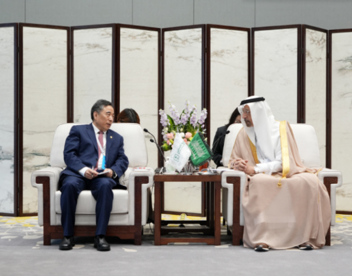 中国能建宋海良会见沙特投资大臣哈立德·法利赫！共同打造全球清洁低碳能源领域合作新典范、新标杆