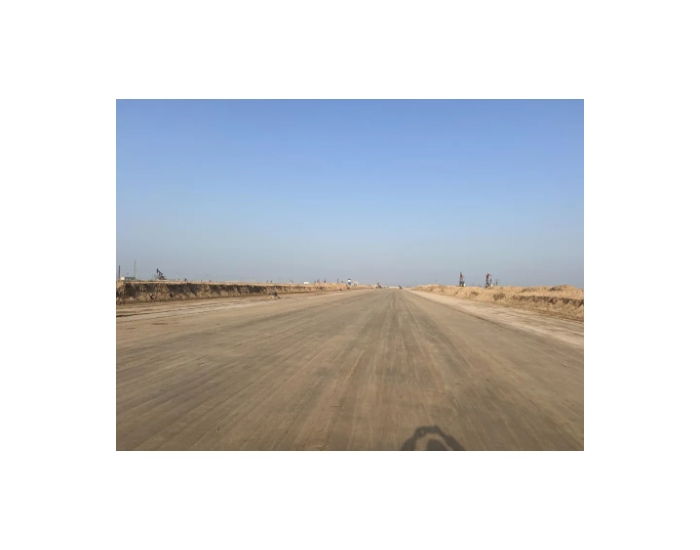 山东东营河口风电项目贵阳路顺利完成土方填筑、整平、碾压
