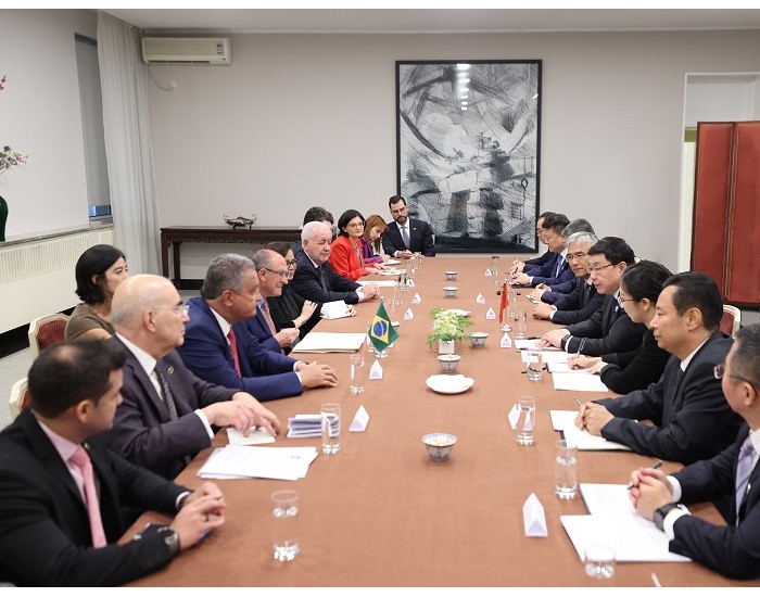 巴西副总统阿尔克明与中国国家电网公司董事