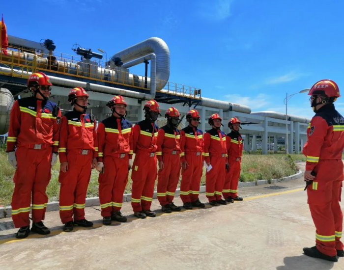 国家管网集团福建应急维修联合海南LNG开展应急演练活动