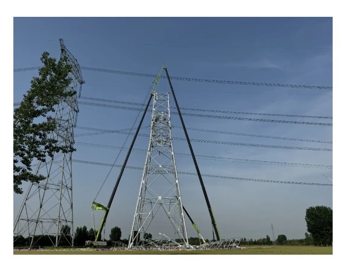 高商项目完成山东省首次1000kV特高压输电线路迁改