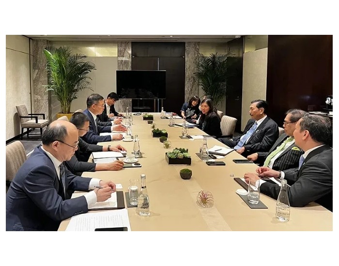 陈观福与印尼对华合作牵头人、海洋与投资统筹部长