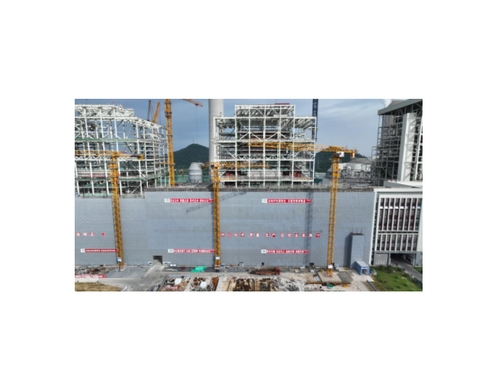 九江电厂二期扩建工程3号机组主厂房A排结构到顶