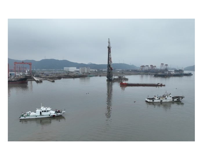 华东最大海上风电装备总装基地配套码头启动沉桩施工