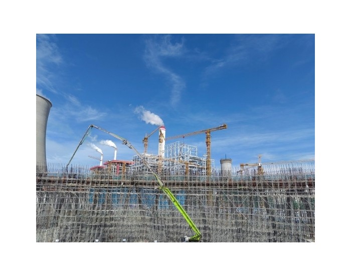 汉川电厂四期项目#8冷却塔下环梁浇筑完成