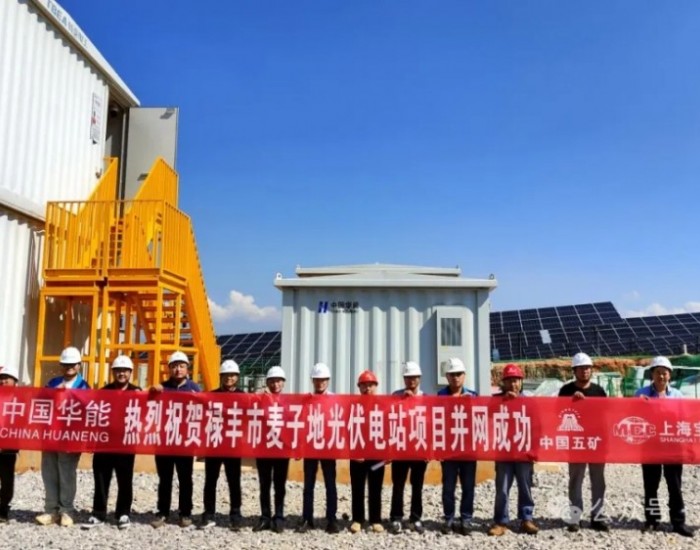 华能麦子地25.6MW<em>光伏电站项目</em>35kV开关站受电暨首批（9.6MW）光伏方阵成功并网发电