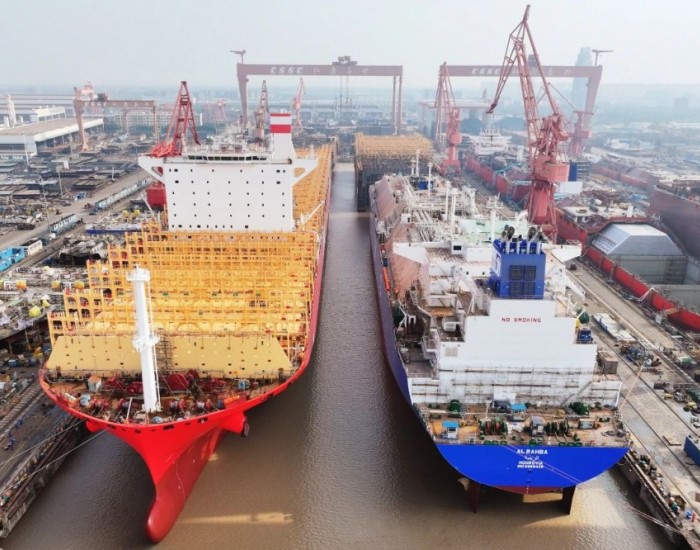 ​江南造船：​42天坞期，三号船坞年度第五批次出坞再创新绩