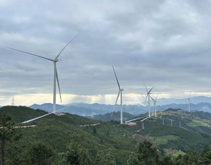 大唐云南平坝东96MW风电项目塔筒顺利吊装完成