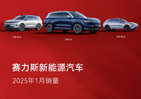 赛力斯发布2025年1月产销快报