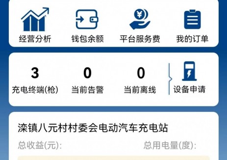 新能未来公司电动汽车充电站正式上线