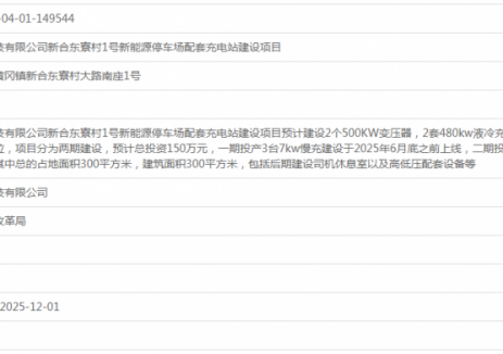 广东饶平县绿宇科技有限公司新合东寮村1号新能源