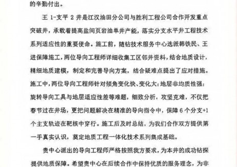 胜利地质<em>录井</em>公司：地质导向技术助力潜江区块首口盐间页岩油分支井优质施工