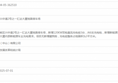 汇达大厦充电站项目获备案