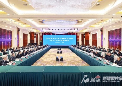 中国电建丁焰章参加中央企业产业兴疆重点项目2025