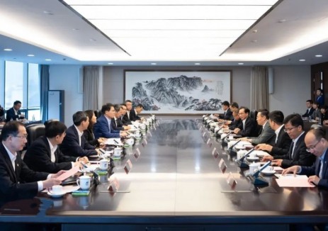 中国华电江毅与工商银行董事长、党委书记廖林