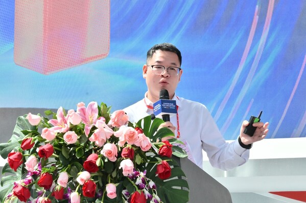 亿纬锂能ESG双碳部总经理肖忠湘博士在广交会亿纬锂能ISO 14064核查书颁发仪式上发言