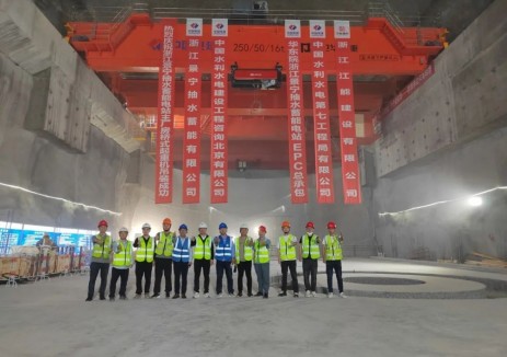 浙江江能公司承接的浙江景宁抽水蓄能电站主厂房桥