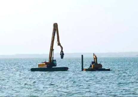 天津港航工程公司承建山东金能棋子湾200MW海上光伏发电项目顺利开工