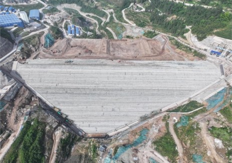 云阳建全抽水蓄能电站下水库大坝全面封顶