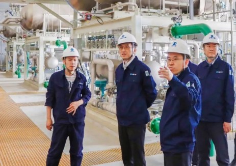 三峡陆上能源主要领导前往纳日松光伏制氢项目调