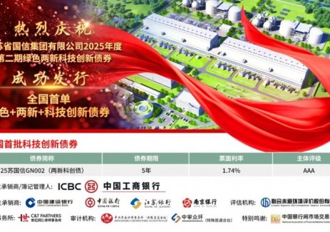 江苏省国信集团成功发行全国首单绿色两新科技创新<em>债券</em>