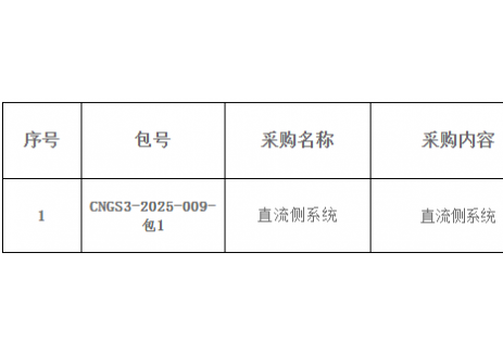 招标 | 80套！中电装储能采购储能直流侧系统！