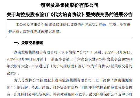 正式签约！湖南发展签订超3GW光伏项目代为培育协