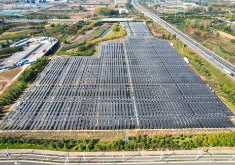光伏+生态！中建一局承建的郑州航空港区梅河湿地光伏电站率先并网发电