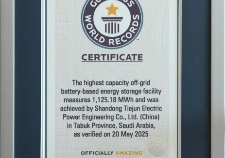 吉尼斯世界纪录+1！这次是中国电建储能项目
