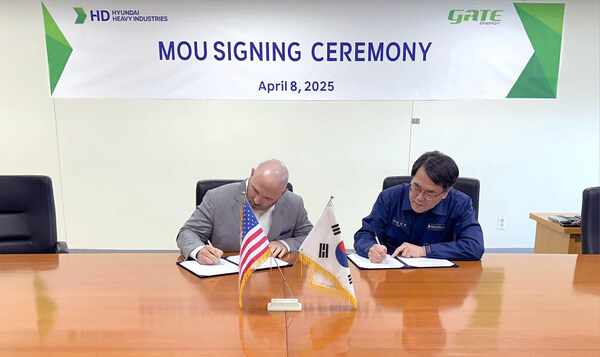GATE Energy和HD Hyundai Heavy Industries （ HHI ）签署了一份谅解备忘录（ MOU ）。