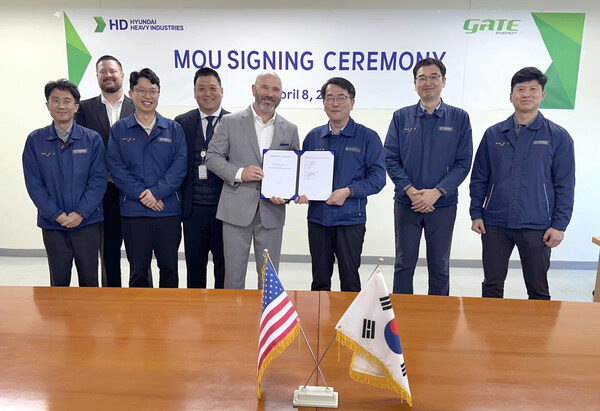GATE Energy和HD Hyundai Heavy Industries （ HHI ）签署了一份谅解备忘录（ MOU ）。