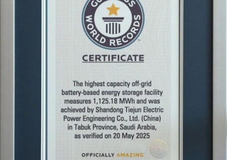 吉尼斯世界纪录+1！这次是中国电建储能项目