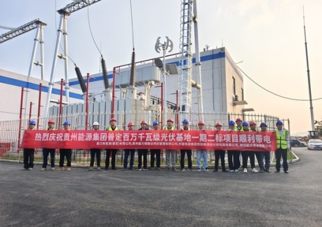 贵州普定百万千瓦级光伏基地项目顺利带电